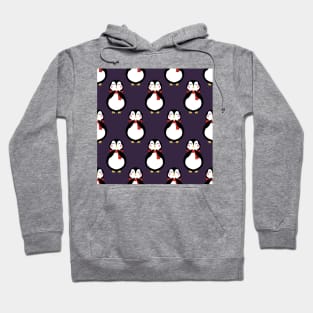 Seamless pattern with cute penguins Hoodie